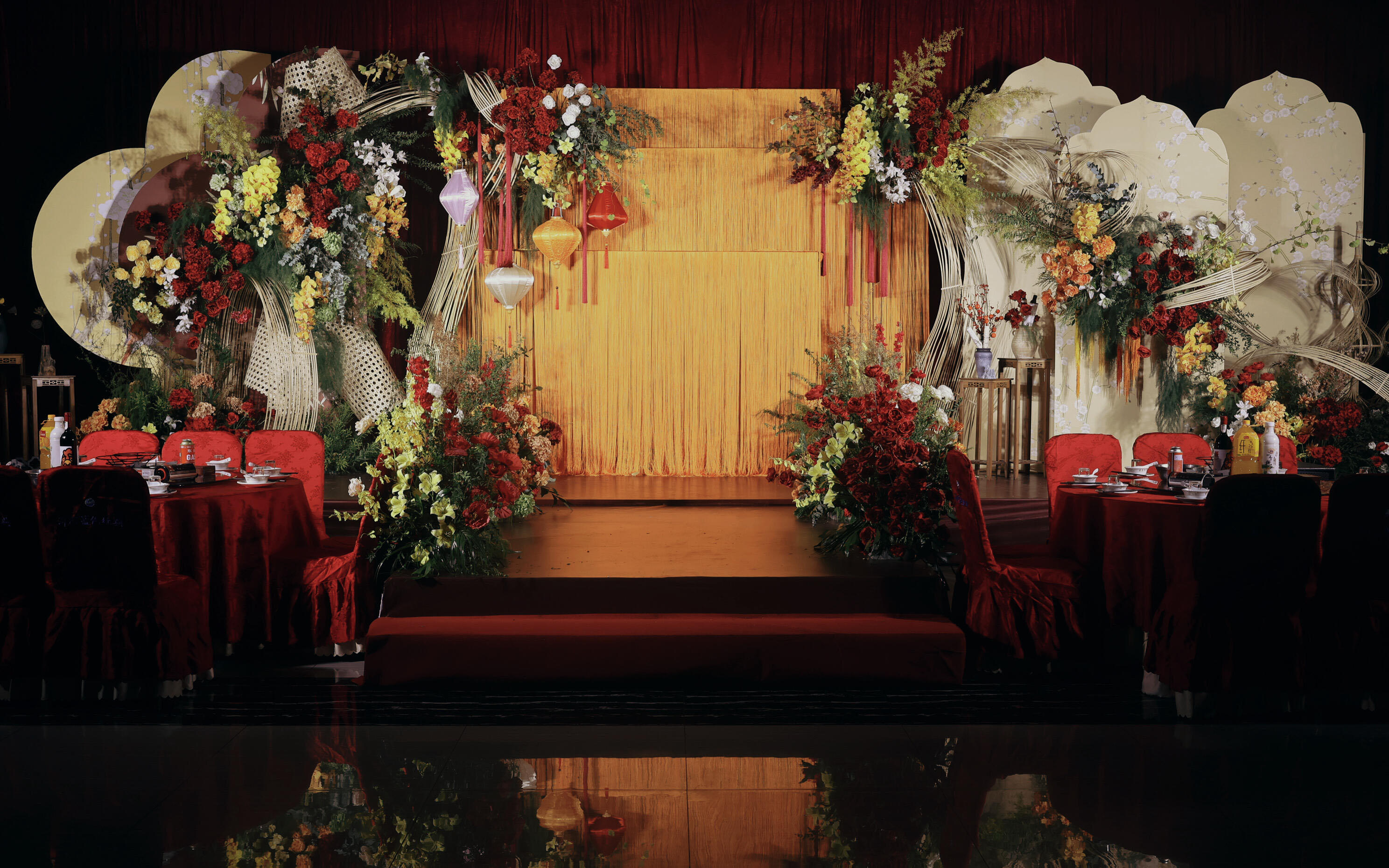 线帘新中式婚礼