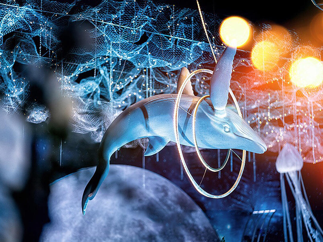 高级日蚀蓝镜面条装饰婚礼【铂悦婚礼】