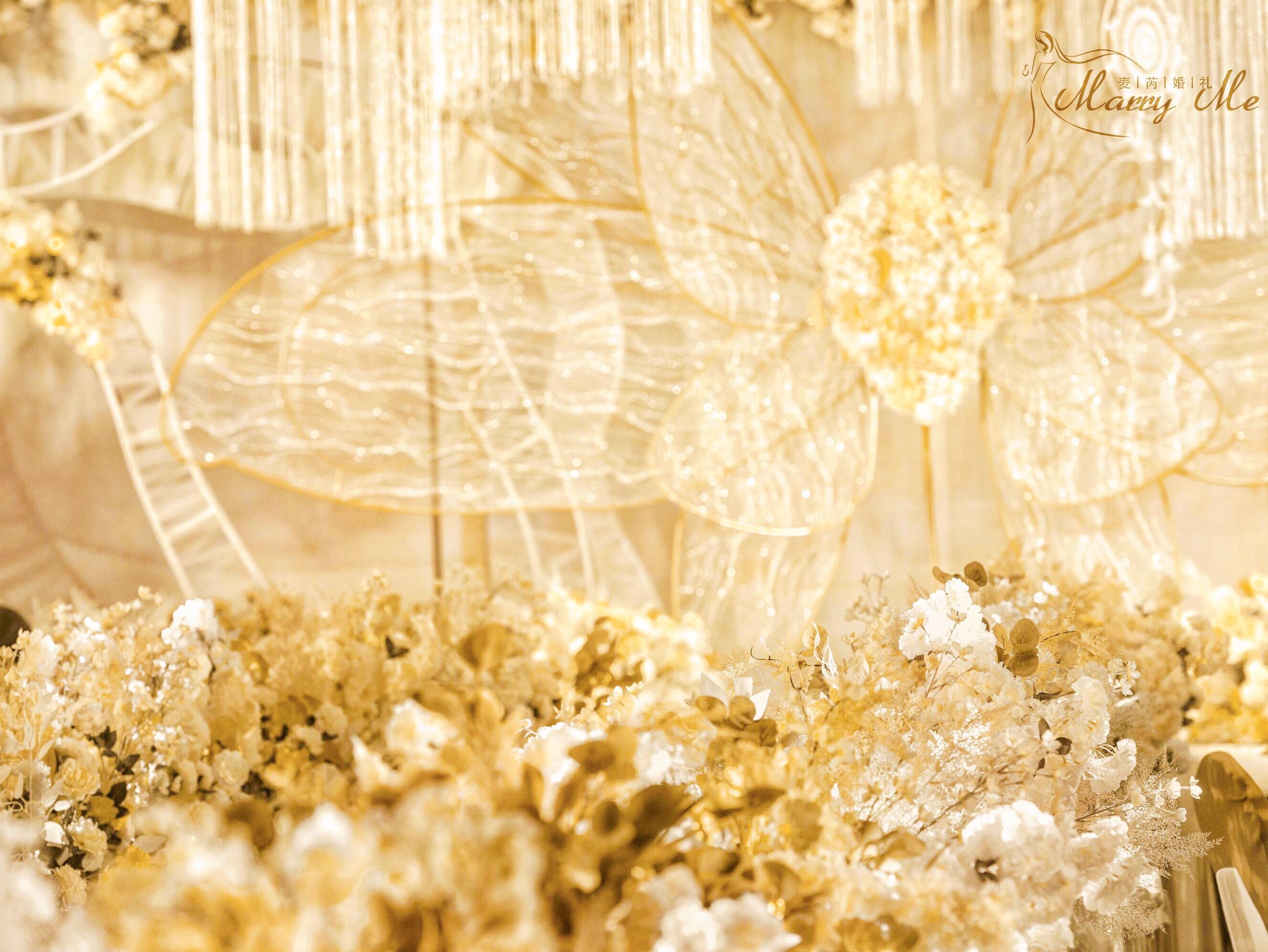 【麦芮婚礼】香槟色蝴蝶婚礼