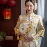 【GZG】香槟金色秀禾不一样的中式嫁衣