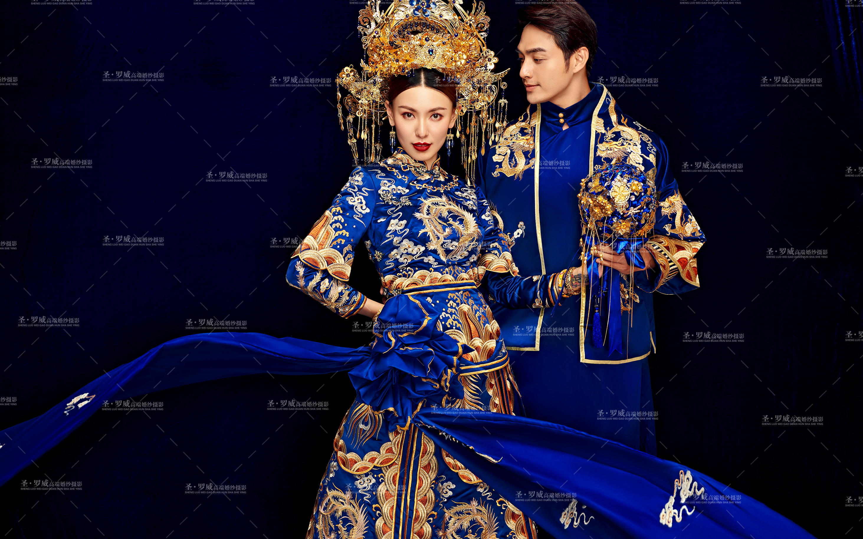 与众不同  又美的精致  圣罗威婚纱摄影《国潮》