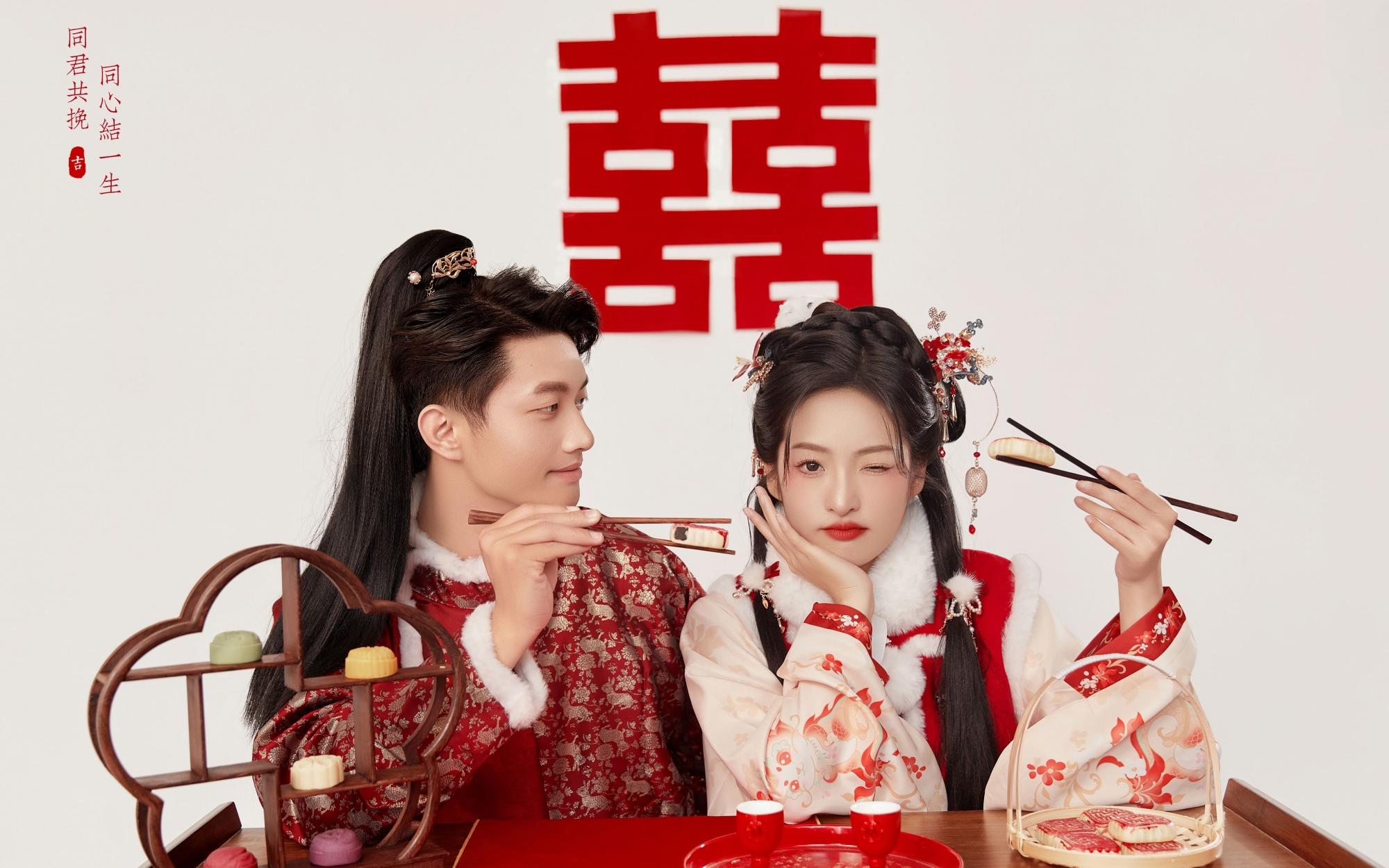 磕到了??漢服婚紗照的儀式感??不要太浪漫