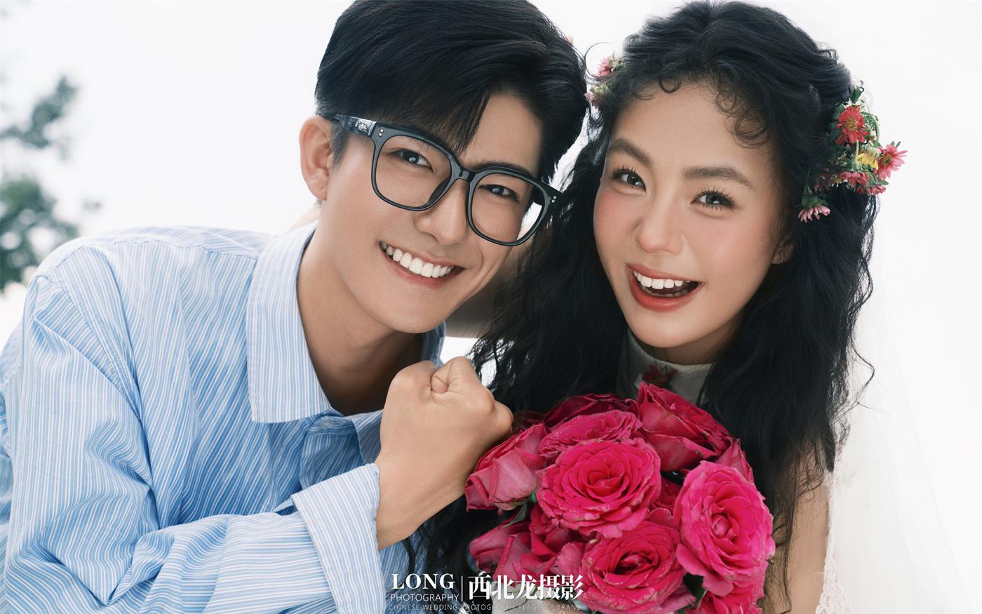 生命力max‼️的森系胶片婚纱照