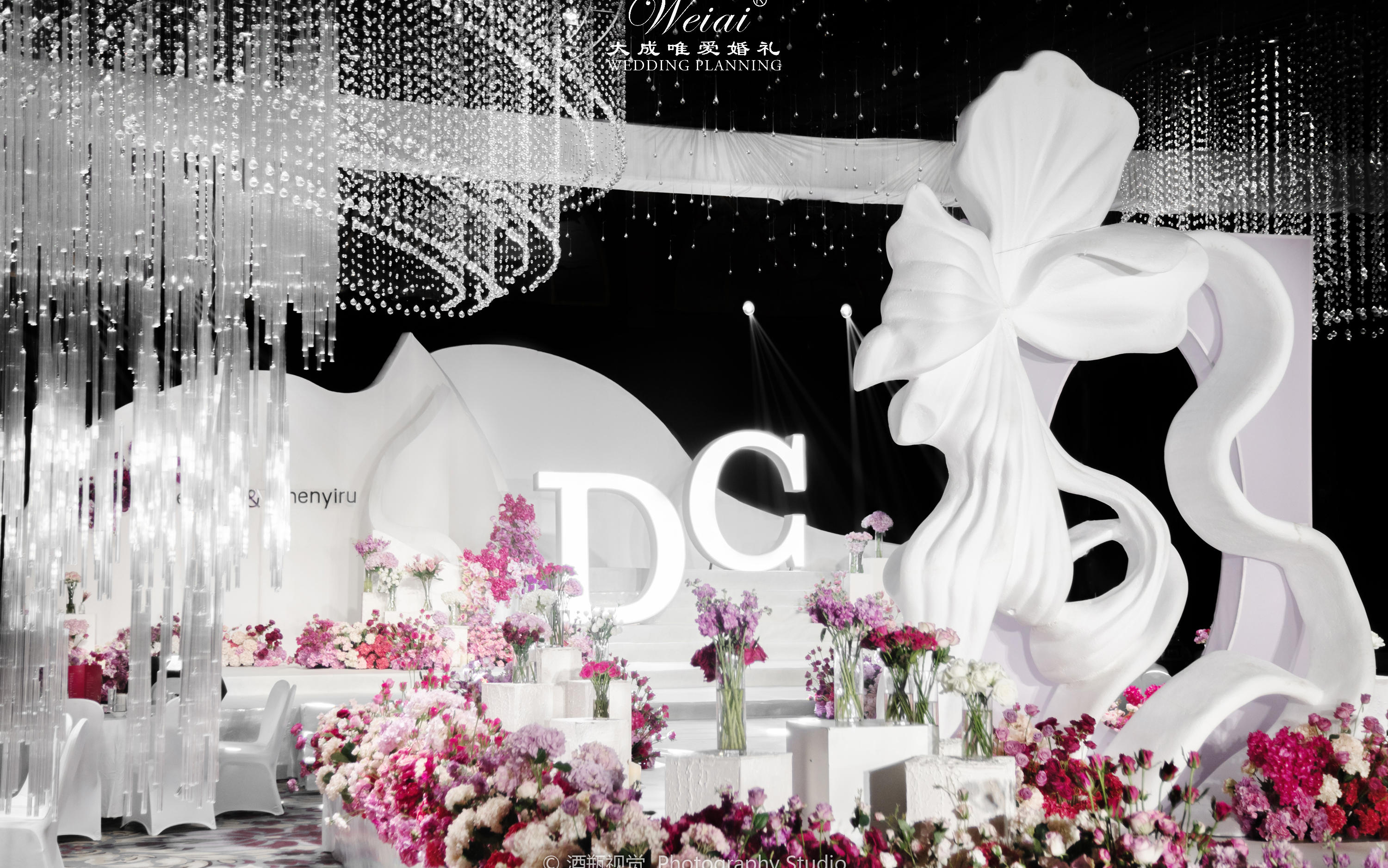 《THE ROSE》小众婚礼/玫红色婚礼/秀场风