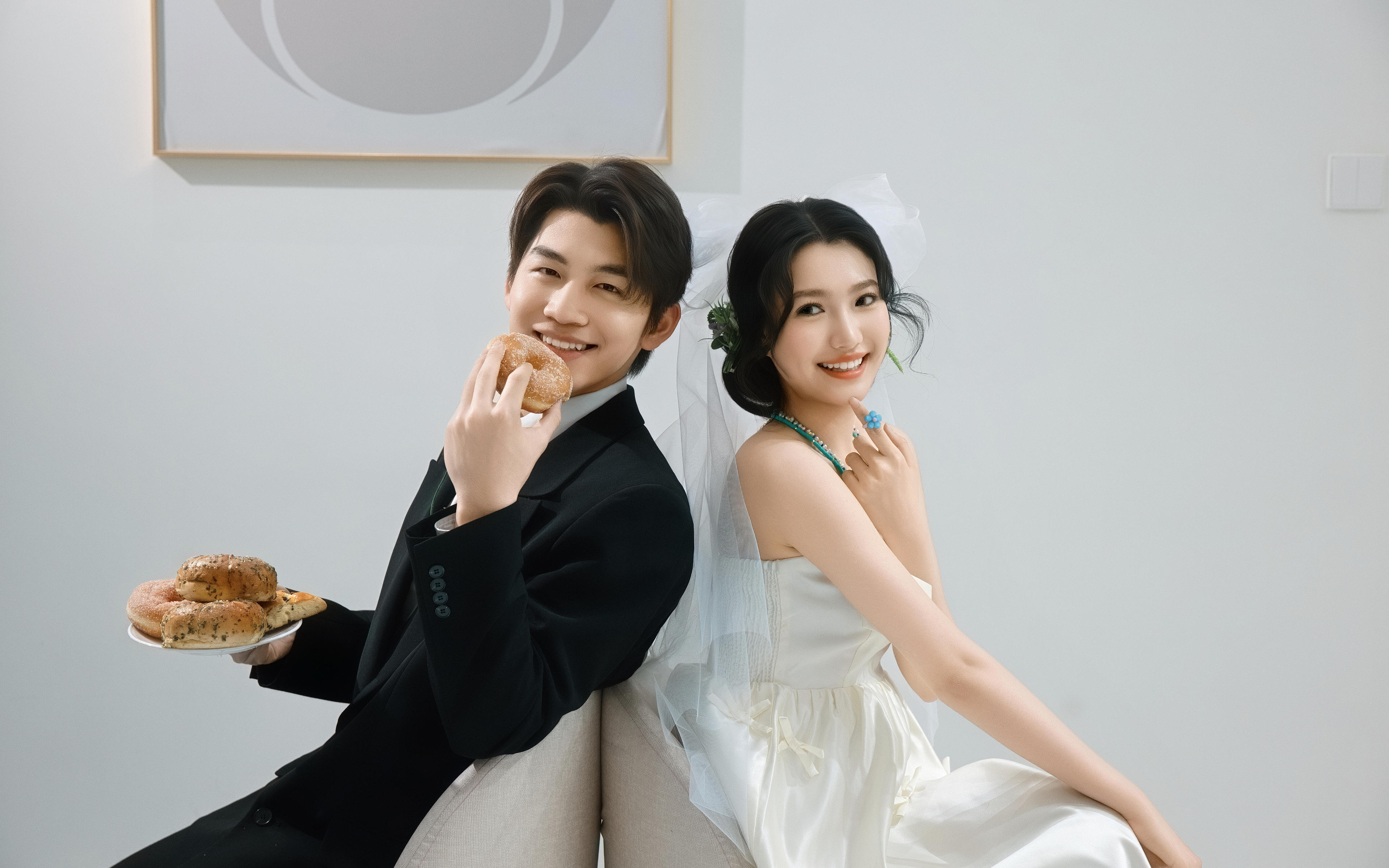哈哈哈哈❗️这套韩式婚纱照，我都看笑了〈😍ノ
