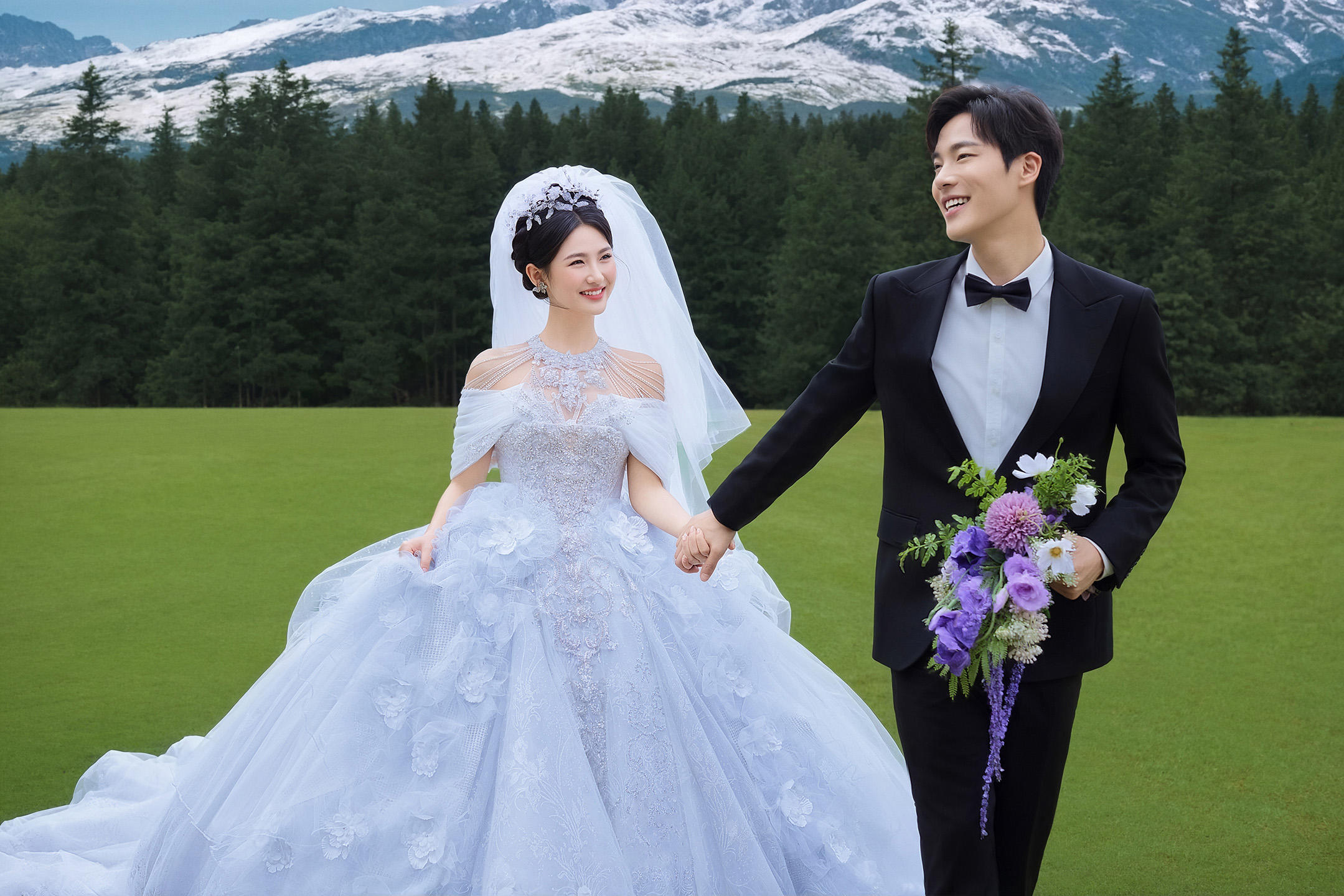 把恋爱写进风的形状森野草坪 × 私奔式婚照