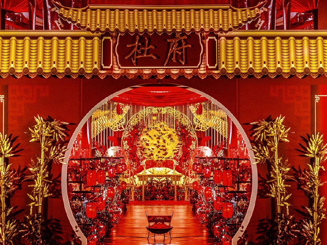 3000中国风婚礼策划婚礼场部设计