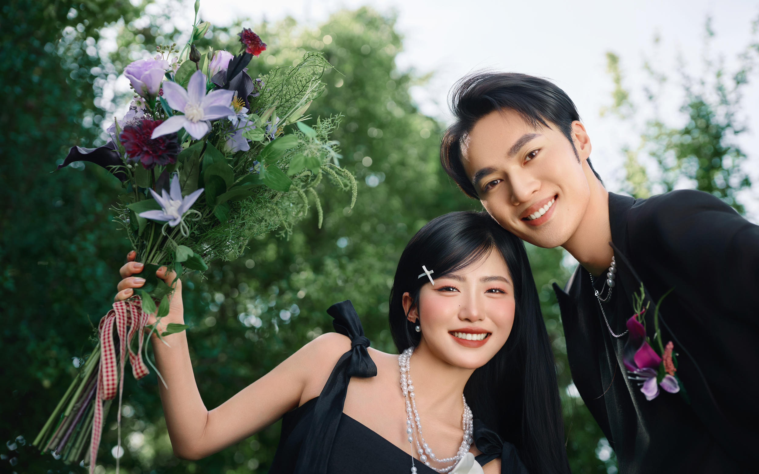这是什么超甜婚纱照~美鼠我啦！