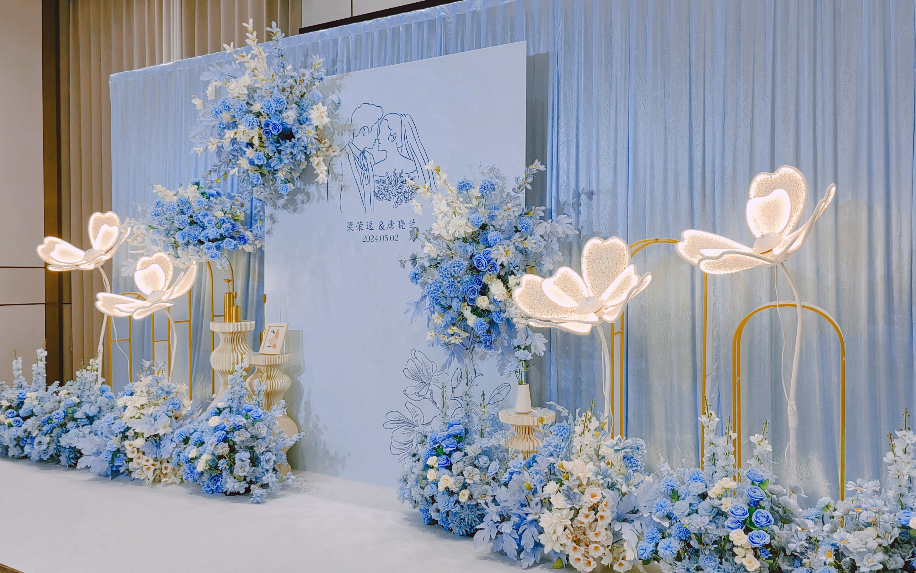 【蓝白简约婚礼】浪漫且不失高级感