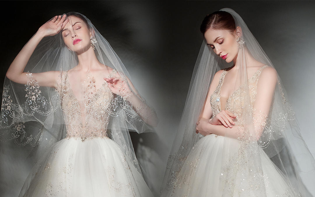 CASABLANCA 高定V领款主纱