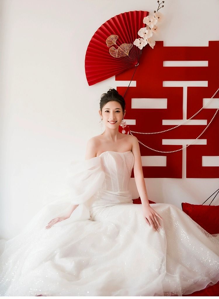 简约婚房装饰 结婚房间卧室男女方新房囍字网红墙贴喜字贴