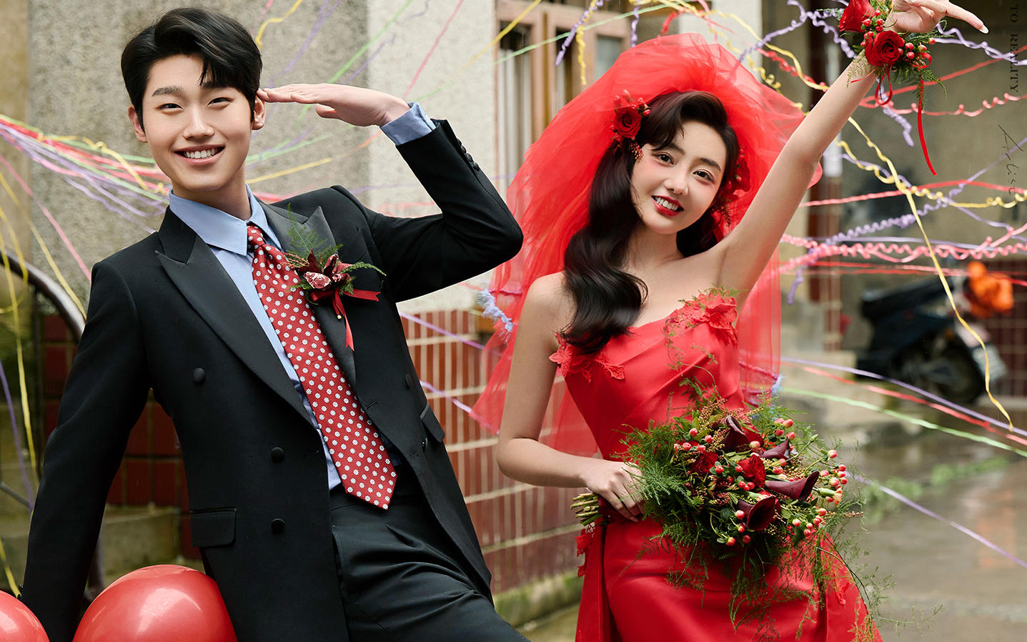 生命力萬(wàn)歲??活人感喜嫁婚紗照巨甜巨出片??