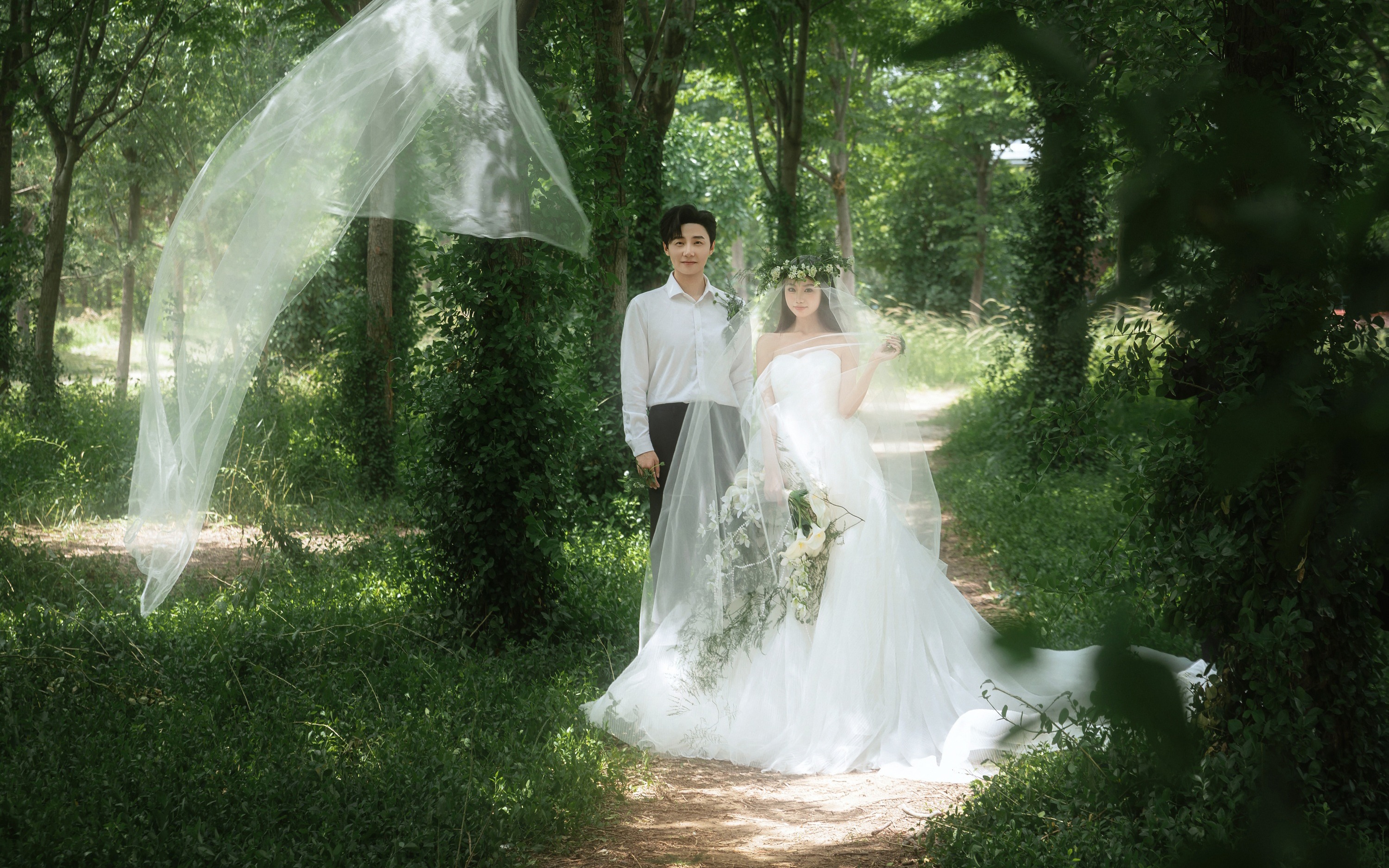 【壹家摄影】森系婚纱照｜自带柔光滤镜的浪漫