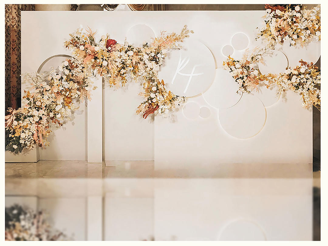 小预算的留影区布置【云海婚礼】