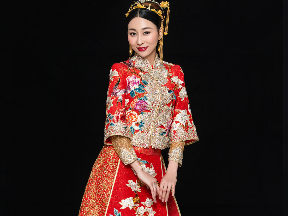 2019新款工笔玉兰燕子马来褂