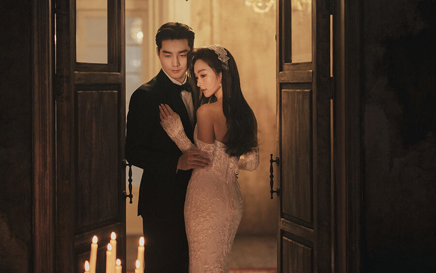 狠狠get到了法式老钱风婚纱照的浪漫