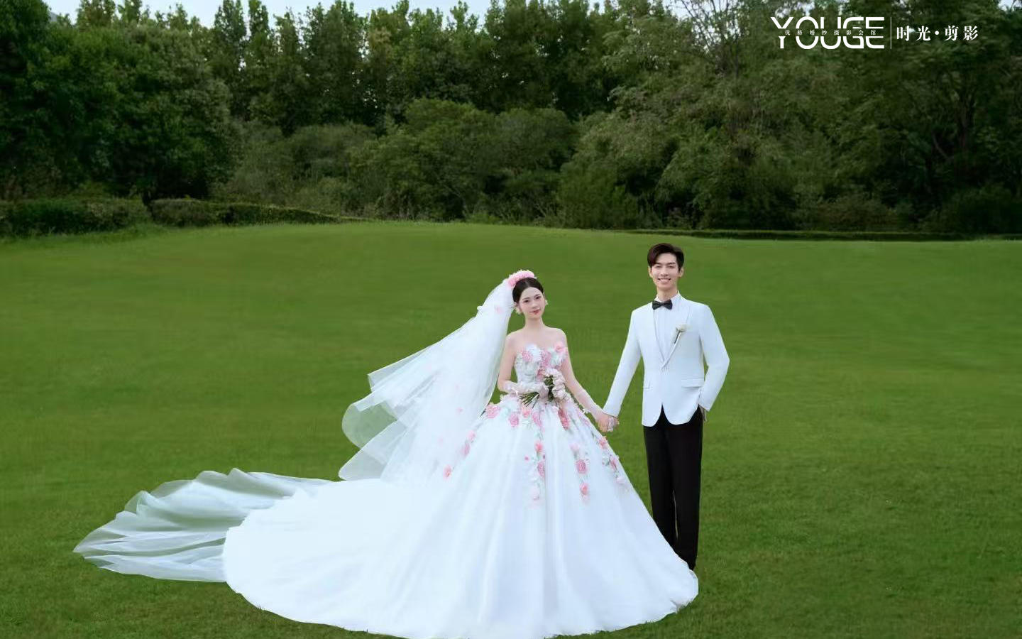 【優(yōu)格】韓系甜妹~草坪清新婚紗照