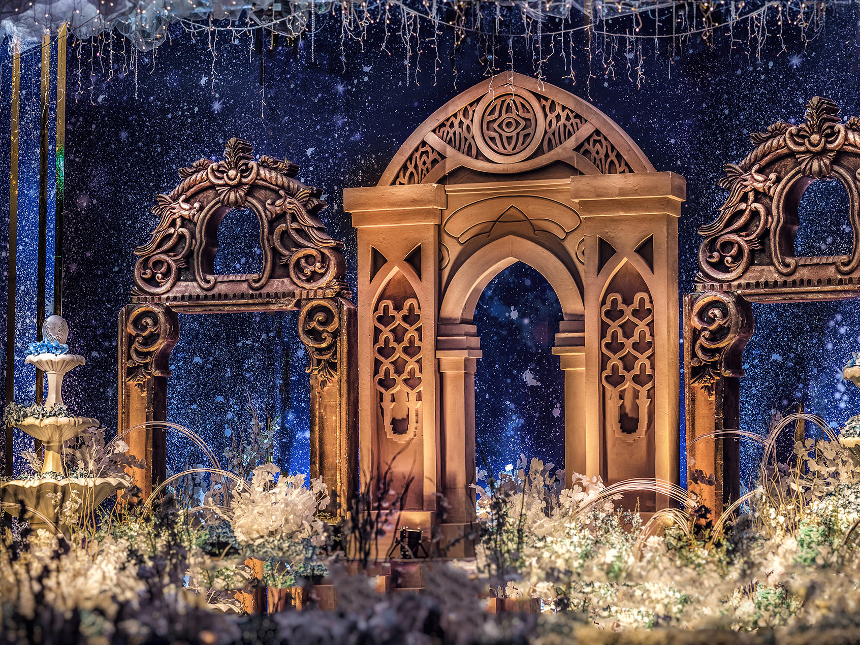 2019热门蓝金色欧式婚礼