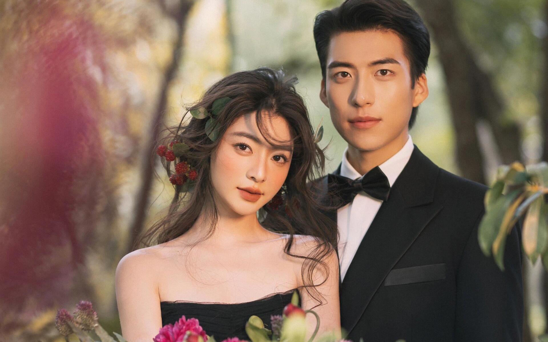 美到爆??電影感森系黑紗婚紗照一眼淪陷