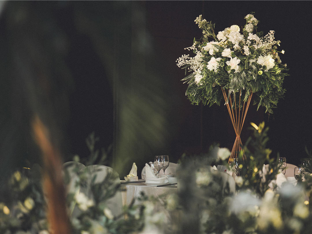 小预算 温馨白绿色系婚礼