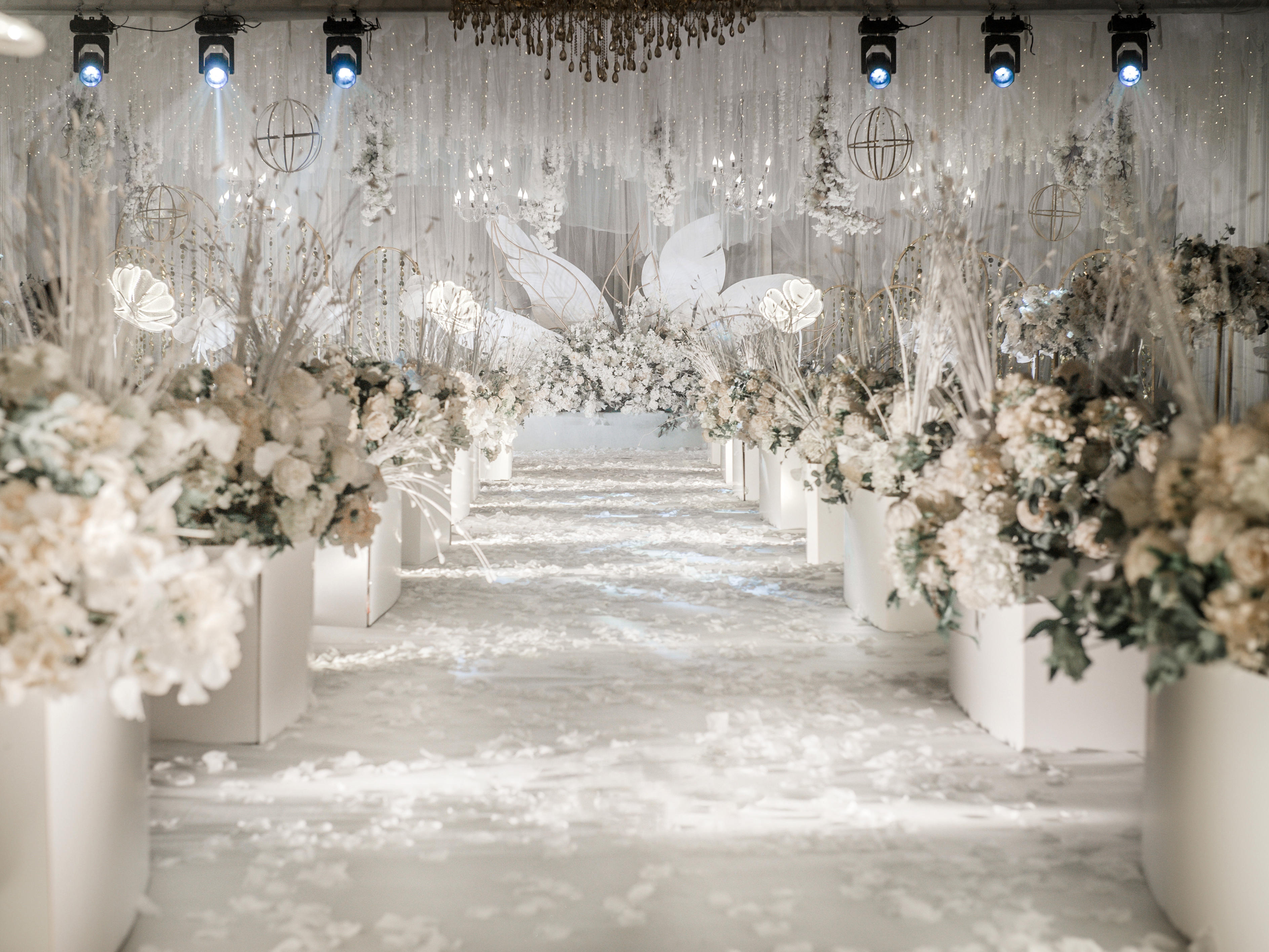 【白头吟】白金花朵唯美大气婚礼