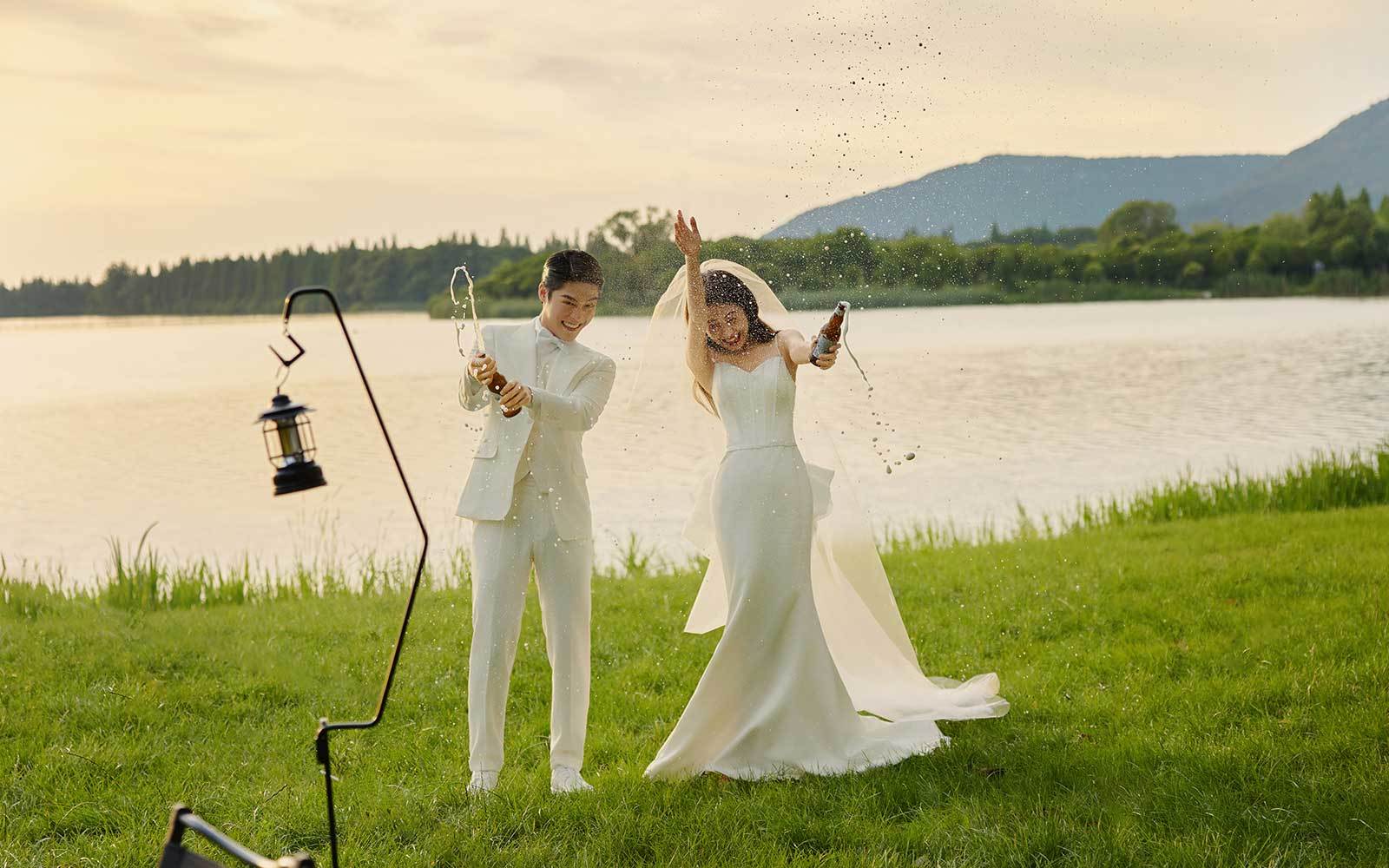  被安利的露营婚纱照♥去野外感受自由风