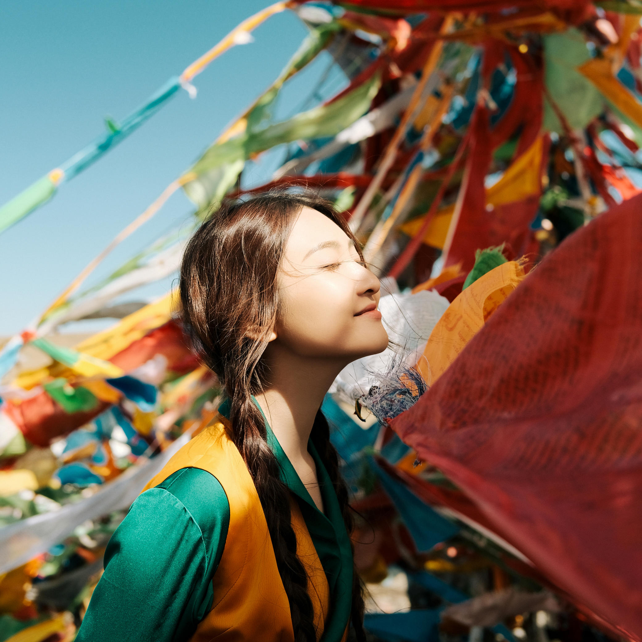 三川·旅拍青海系列|藏族姑娘·经幡