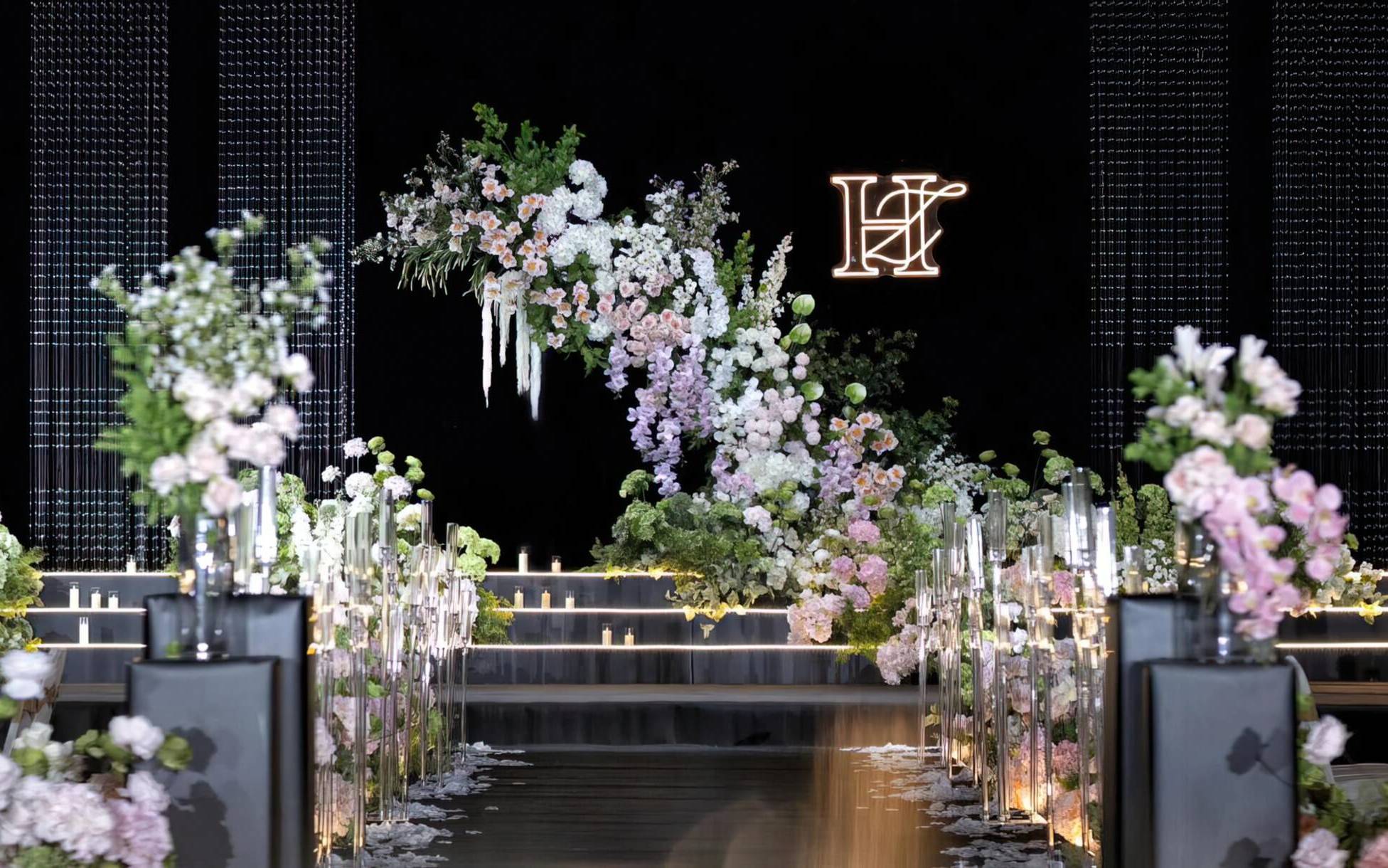 白绿粉色系婚礼