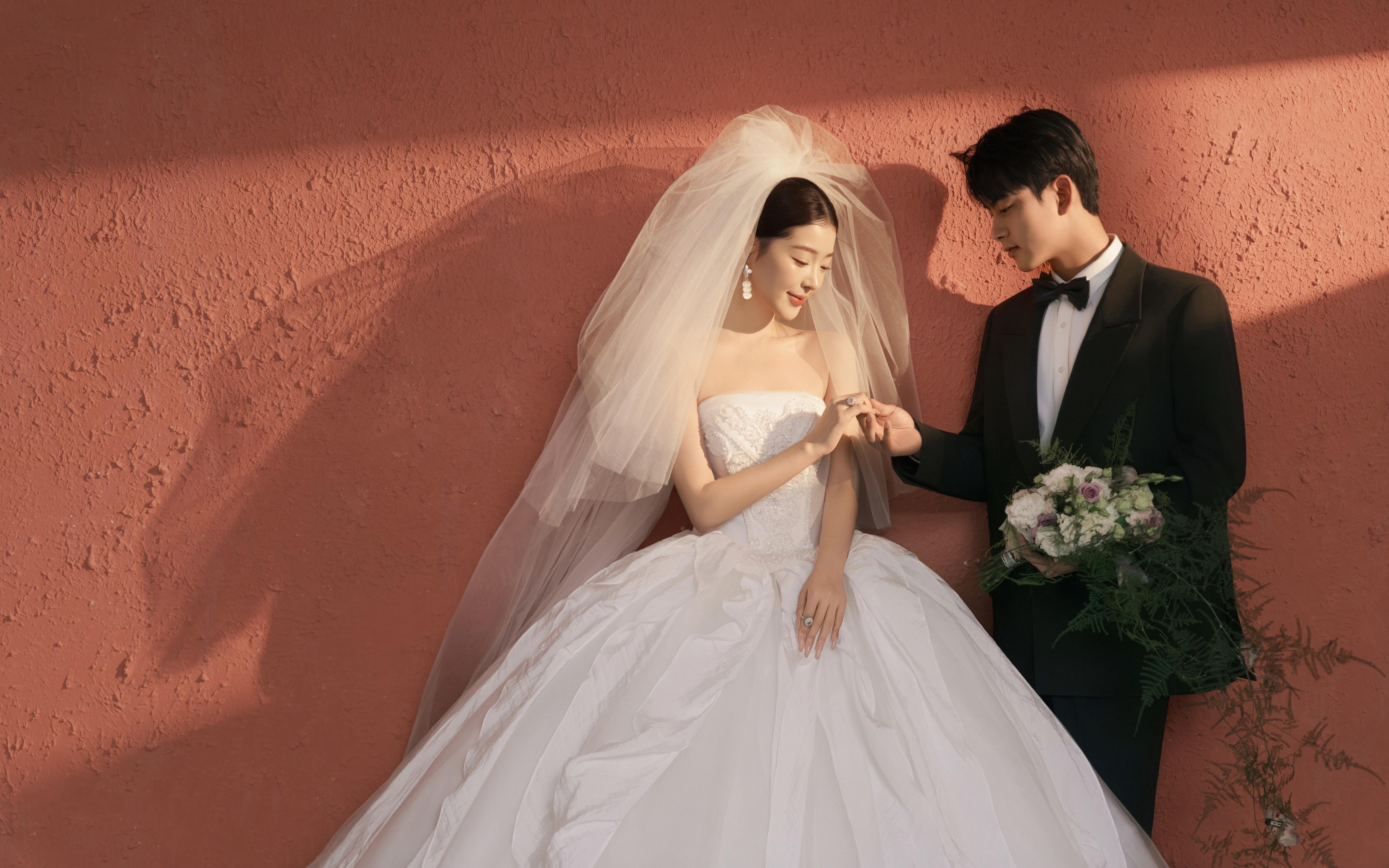 【月光情詩】高級白月光橘調(diào)婚紗照