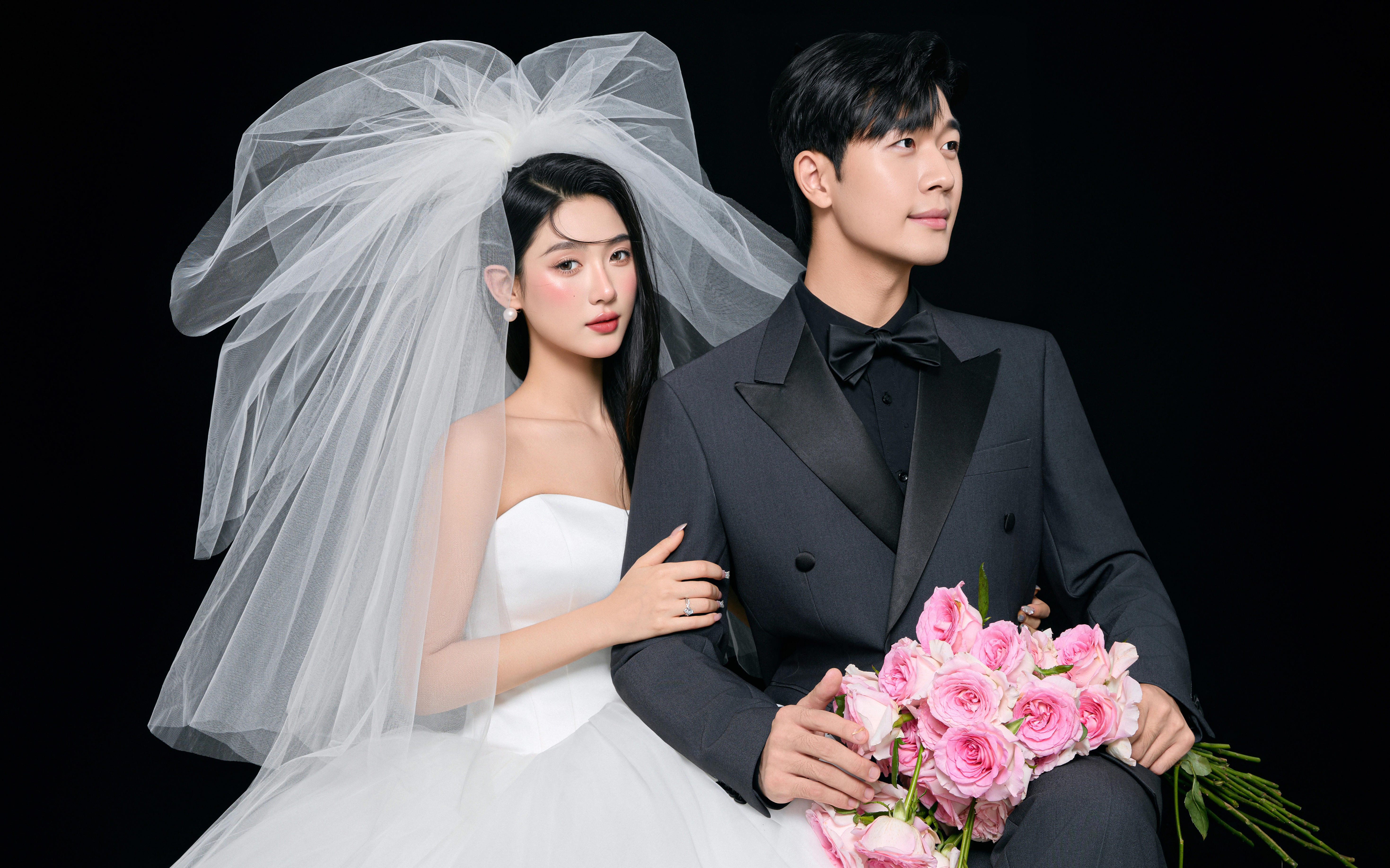 长在审美上的韩式极简风婚纱照✨