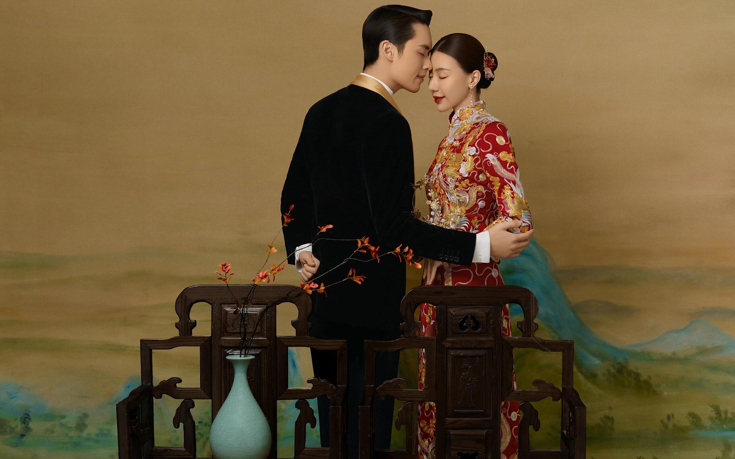 婚纱照✨超喜欢的新中式秀禾婚纱照