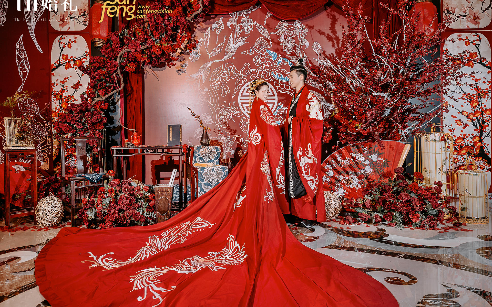 抢购5999小预算国庆钜献汉唐中式婚礼