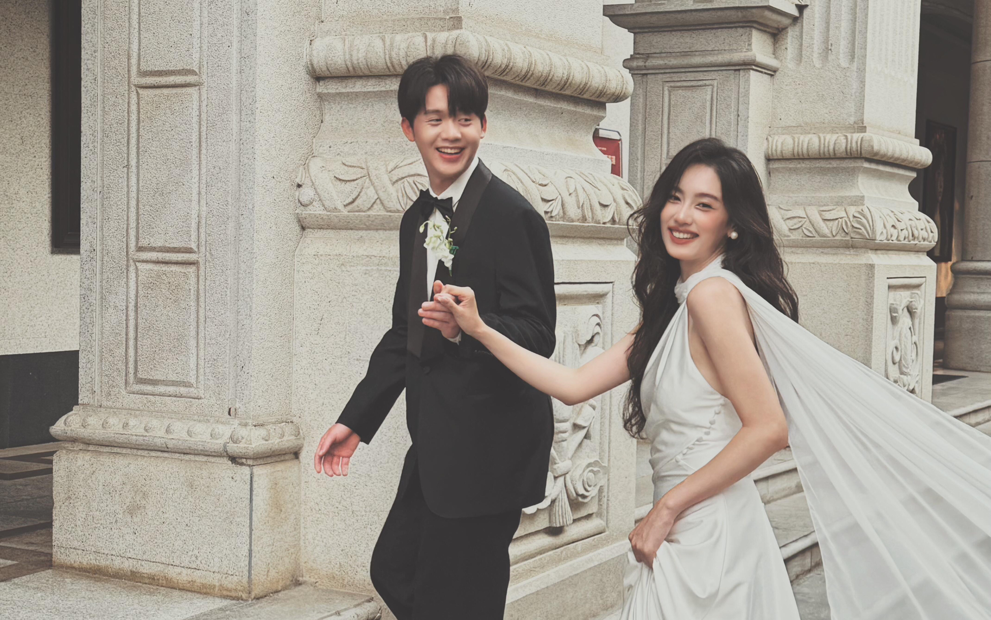 城市街拍婚纱照｜建筑与白纱的浪漫碰撞