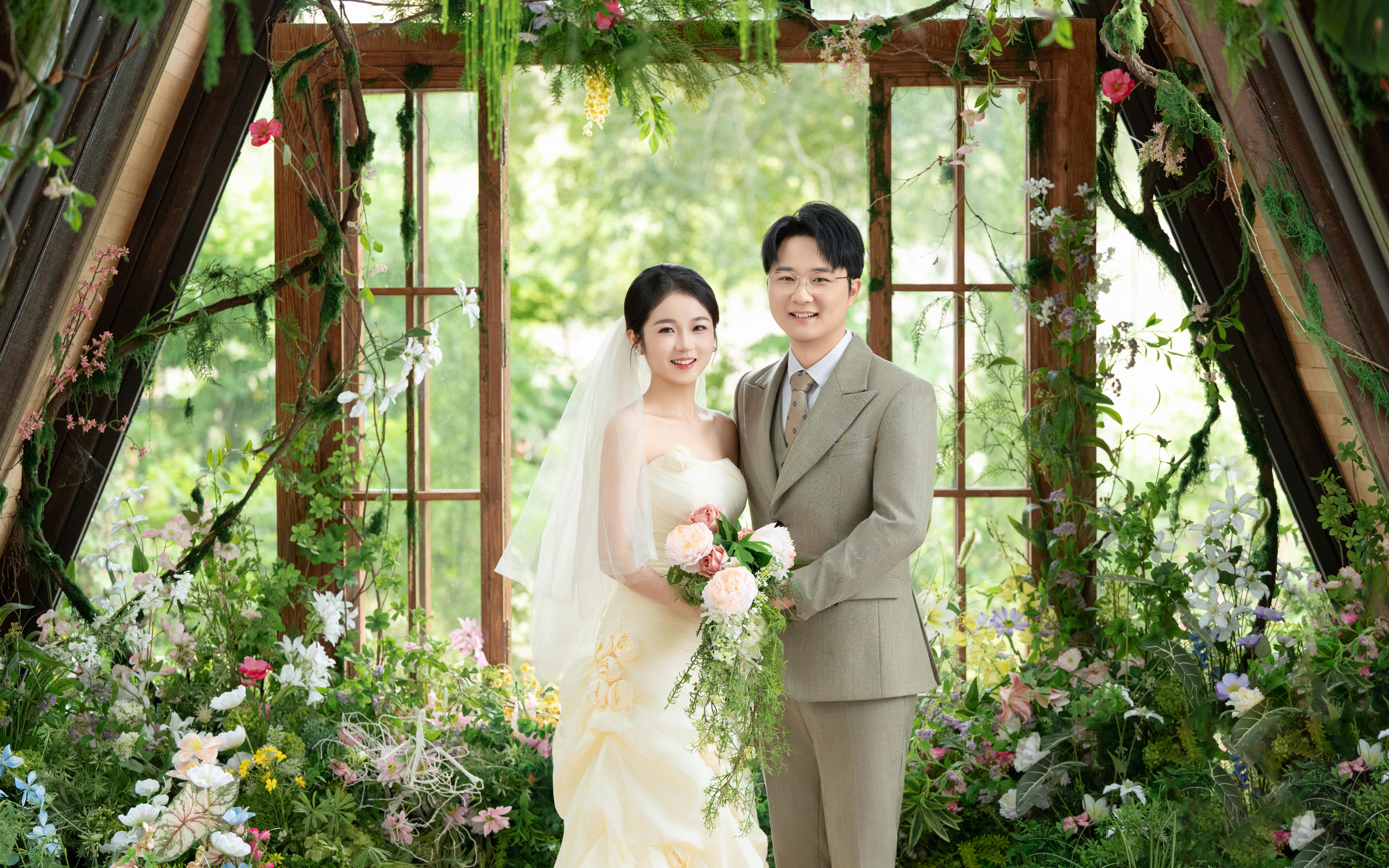 【雪彩客片】具有初戀感的花房婚紗照！真的很難不愛