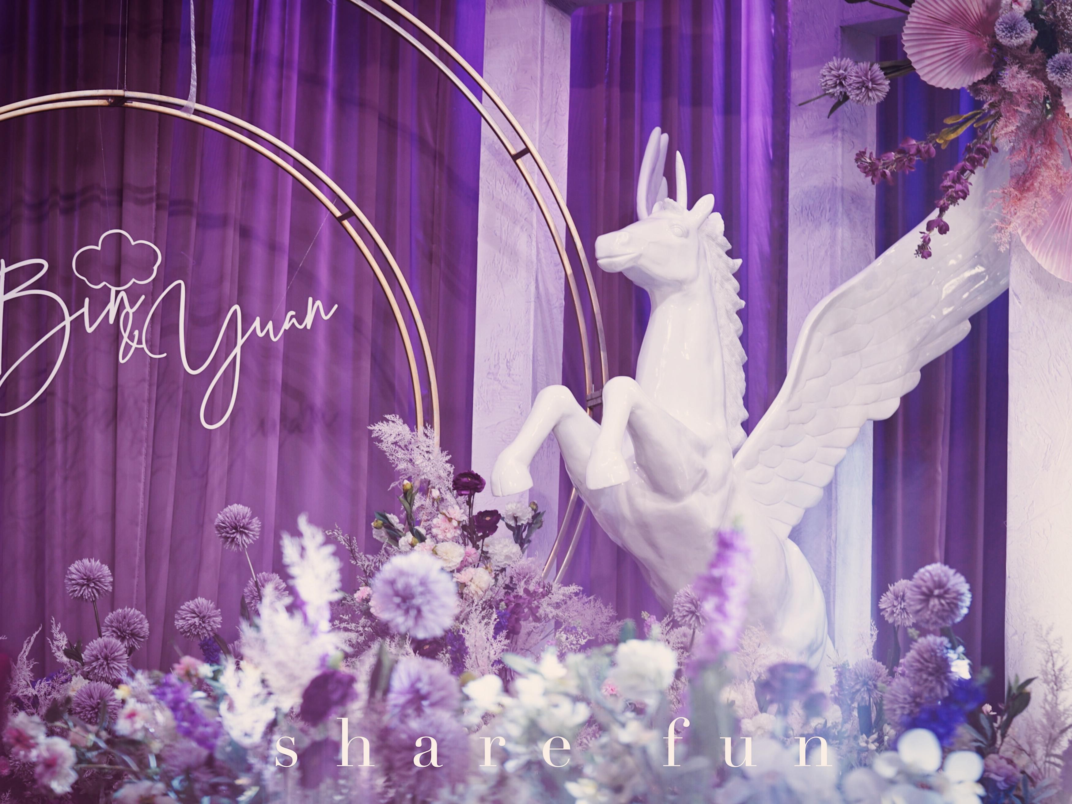 愿意为你做一场别致的气质紫色婚礼