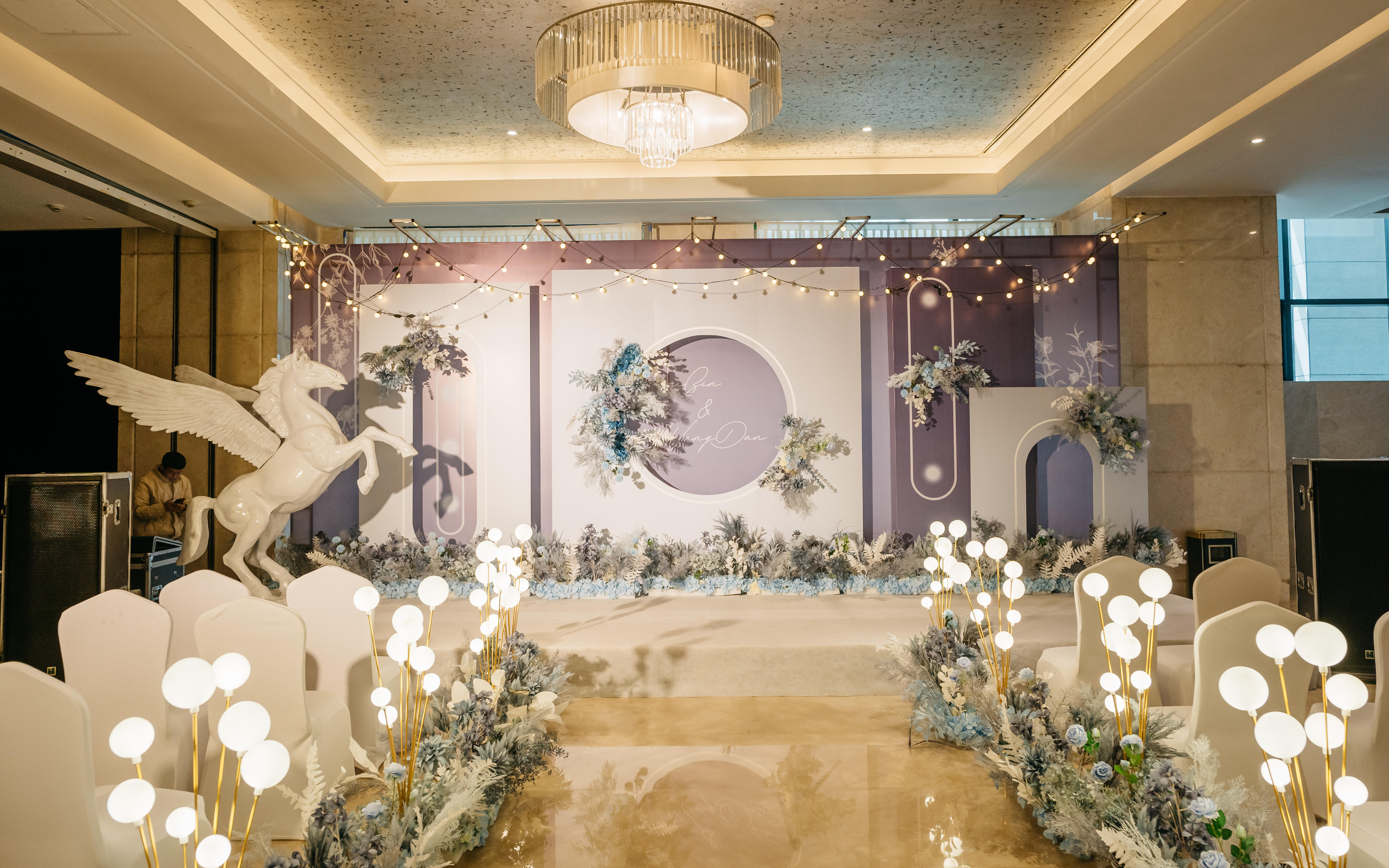 23.4.30陕西宾馆蓝色主题高性价比婚礼