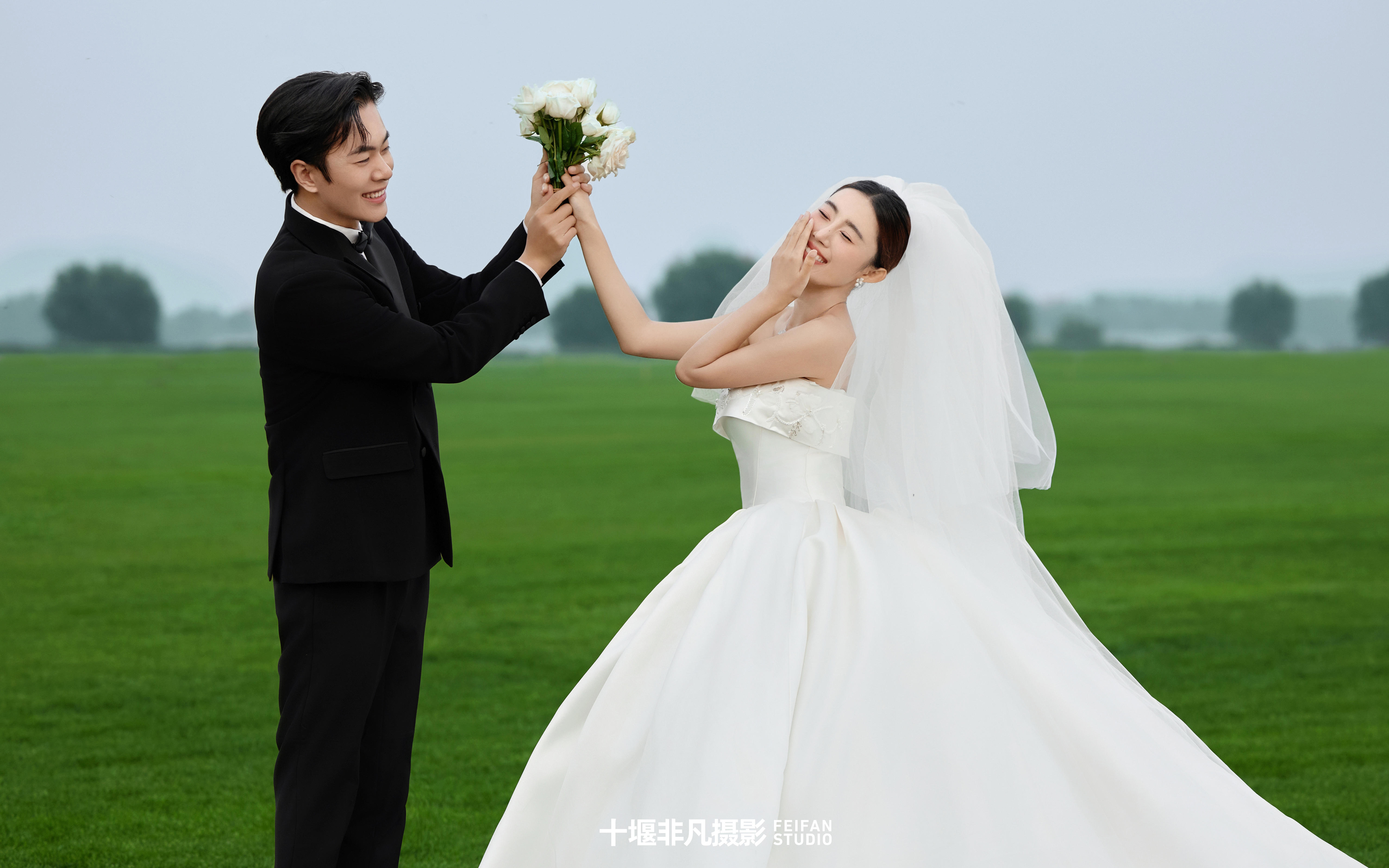夏日森系草坪,廈門婚紗照狠狠心動了~