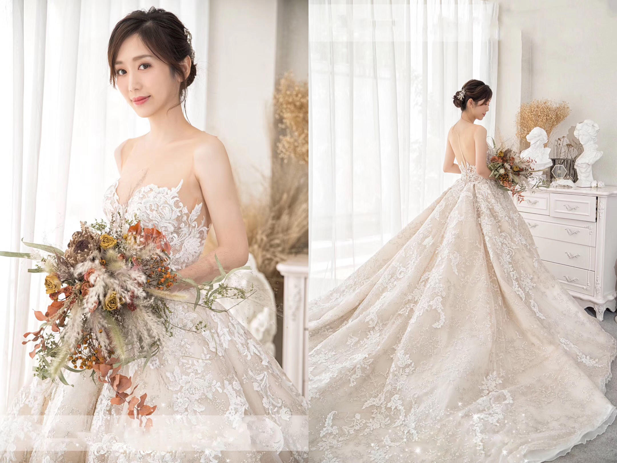 《特惠套餐》主婚纱+出嫁服+敬酒服+2件伴娘服