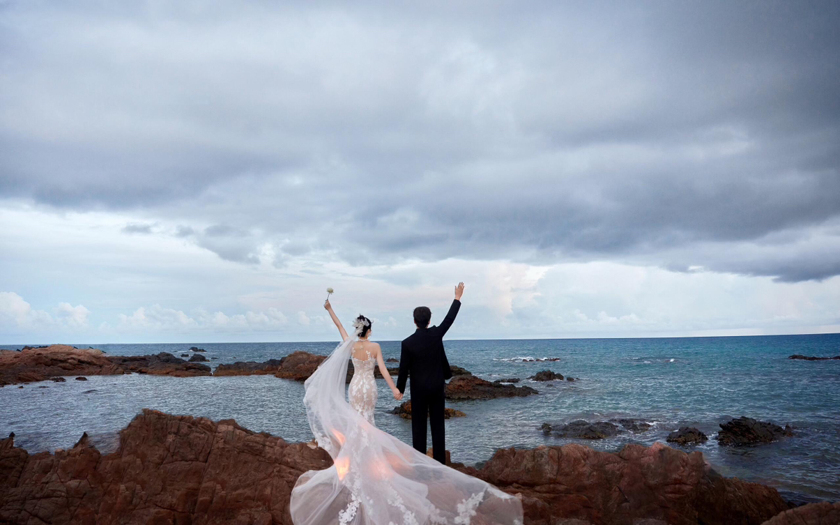 椰林，草坪，海灘，和我們，都好浪漫