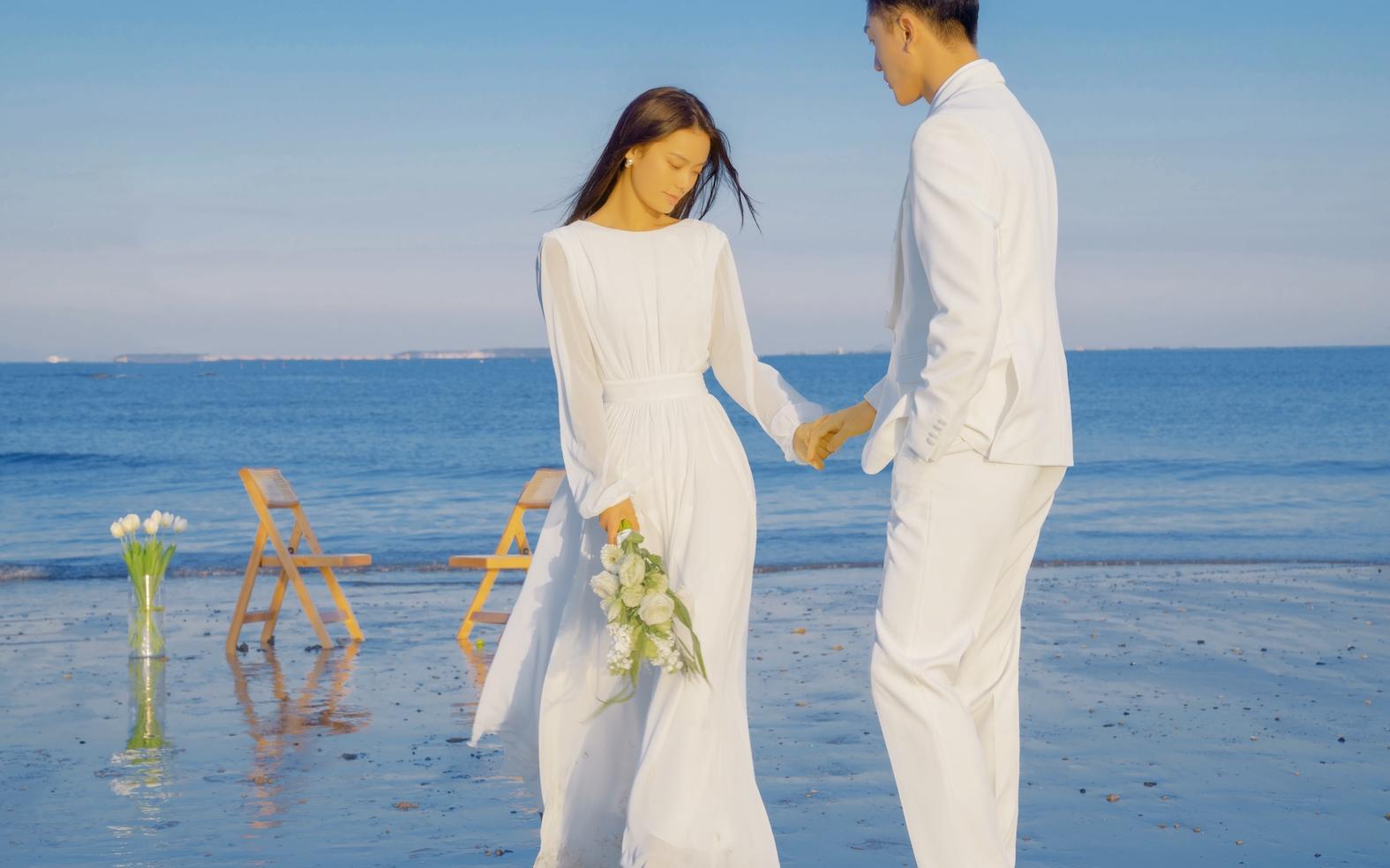 海邊儀式感文藝風婚紗照