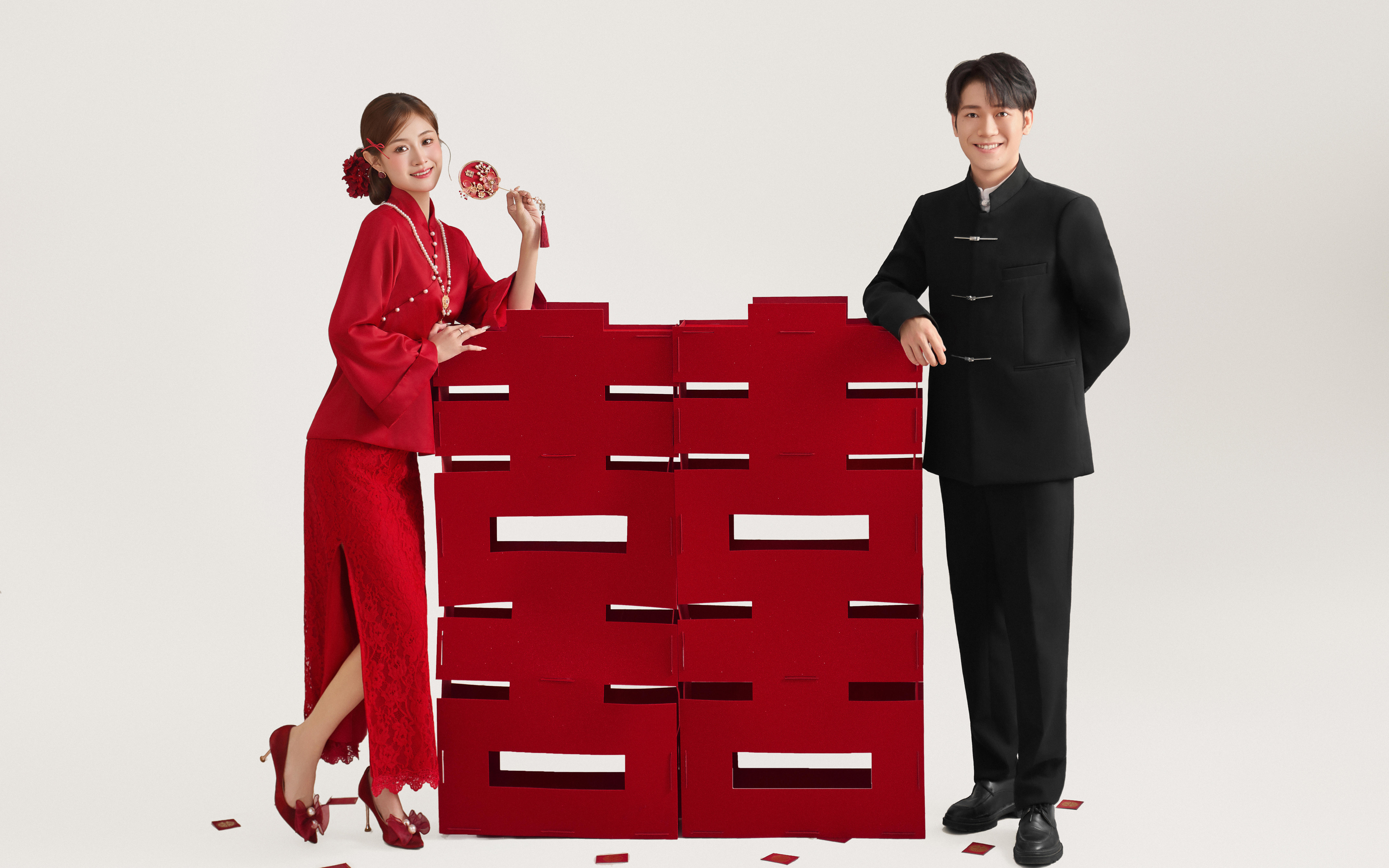 被夸爆的大喜字喜嫁婚照