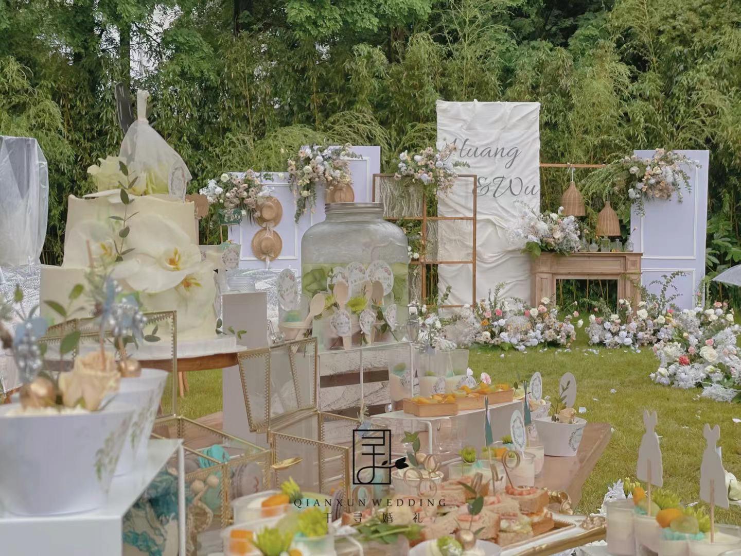 千寻婚礼【东·篱】法式户外婚礼