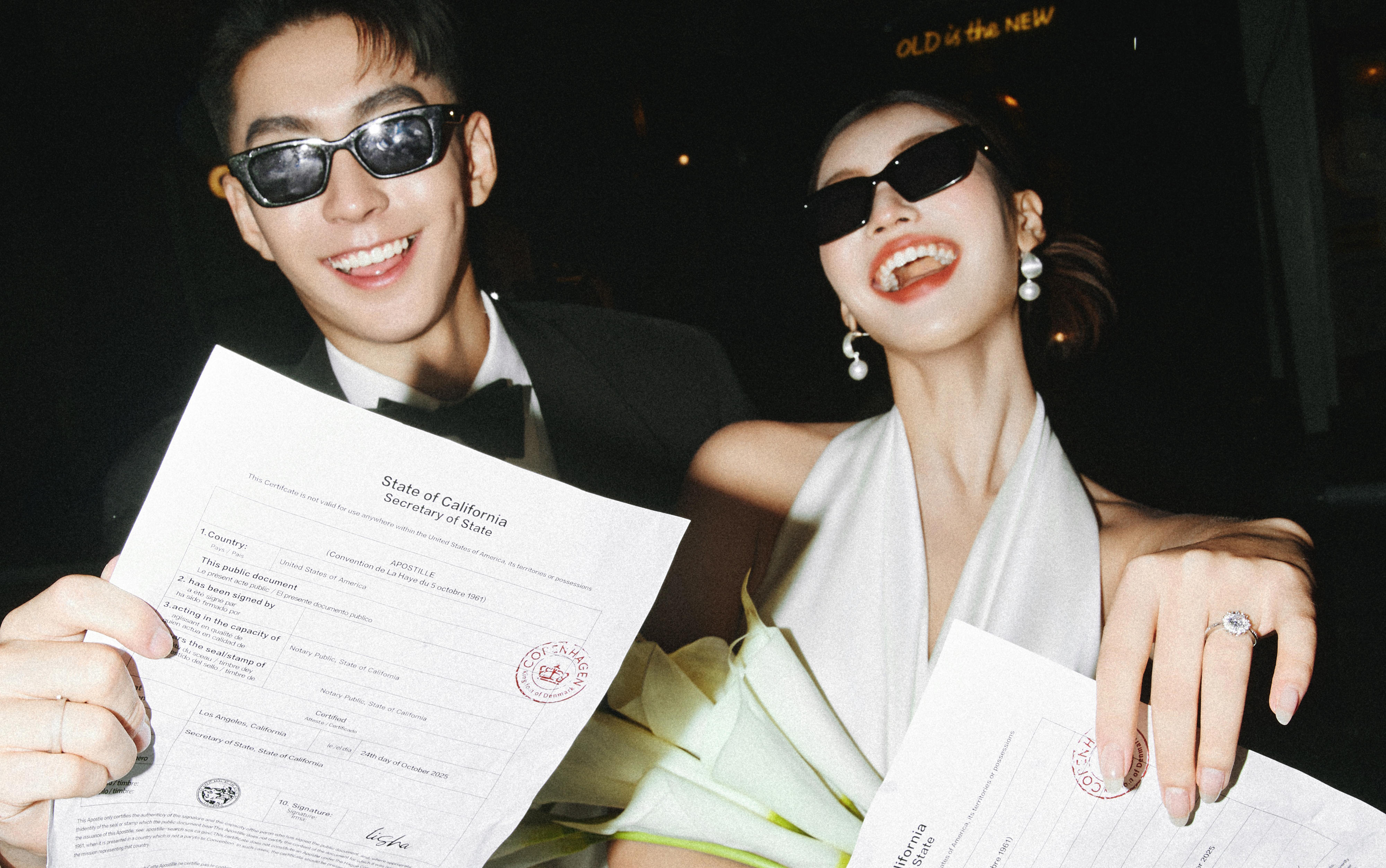 【个性婚纱照】酷飒姿态定格镜头，用时尚感写满誓言