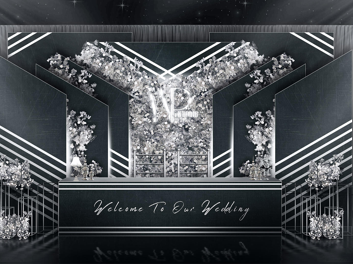 邻水倾城伊人婚礼策划·银黑（套餐）系列 YXP