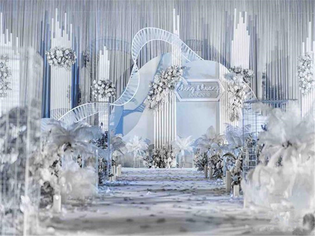 【三公主婚礼】轻奢小众渐变浅蓝婚礼，纯粹干净的美