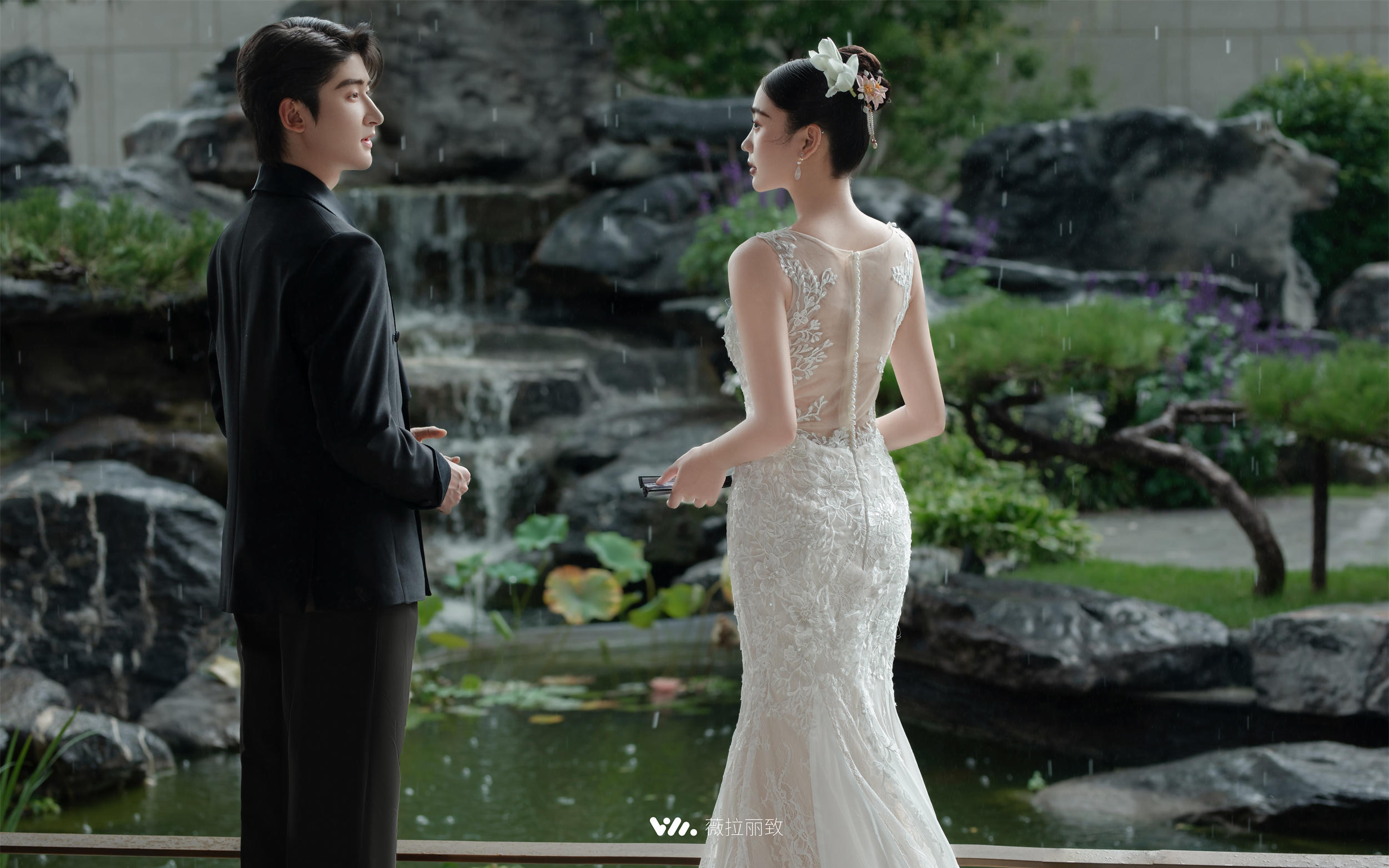 中式园林与婚纱的浪漫碰撞🍃美到失语