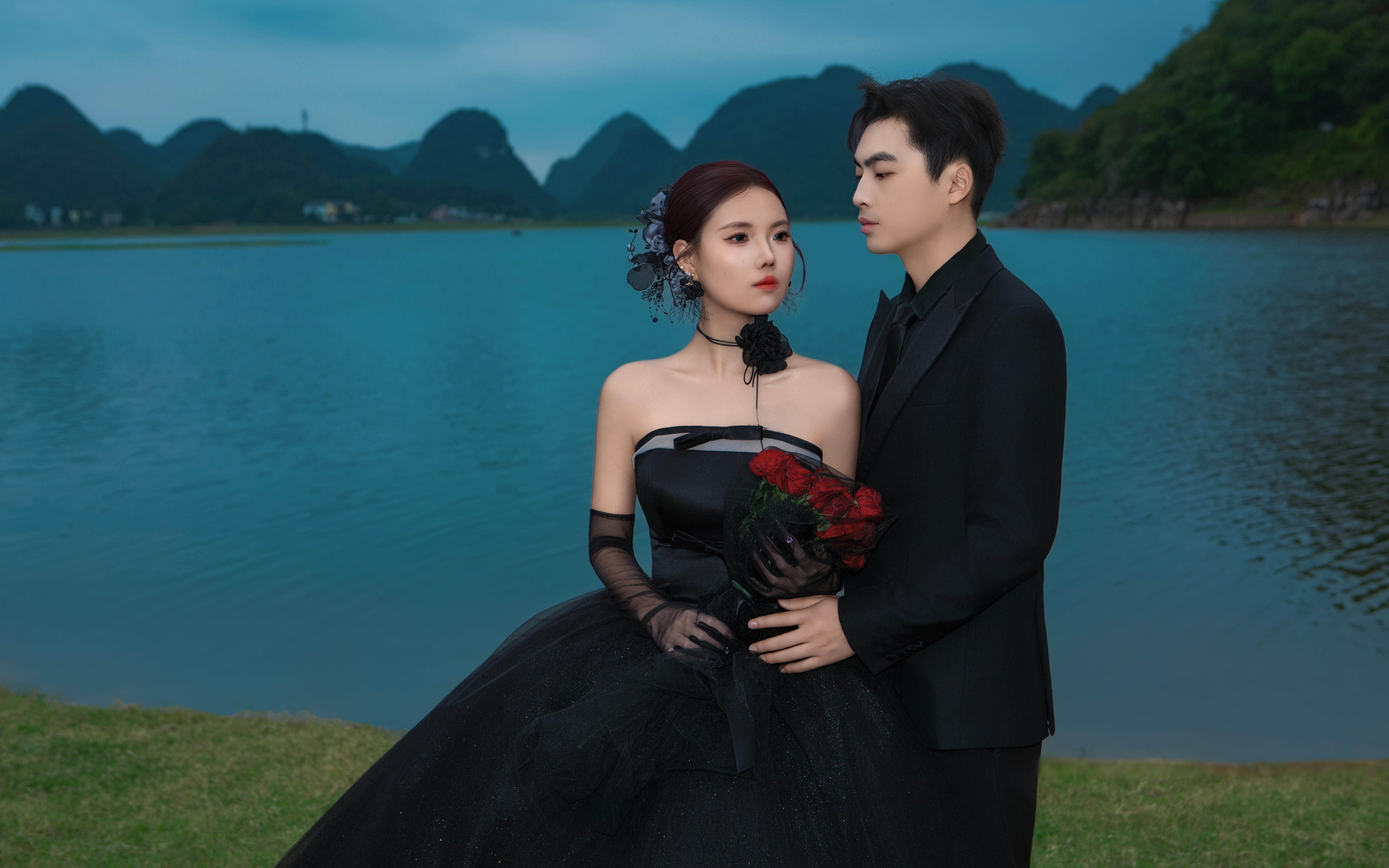 【客片分享】不喜歡跟風(fēng)??get甜美高級黑紗婚紗