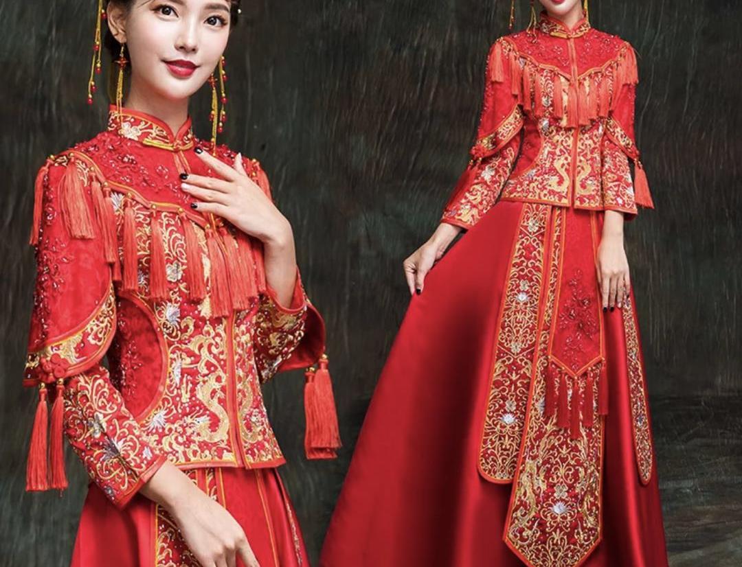 秀禾服新娘2019新款中式婚服龙凤褂嫁衣结婚礼服