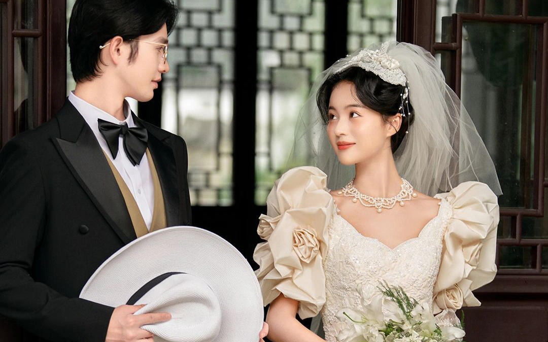 惊艳的国风之美，东方韵味园林风婚纱照