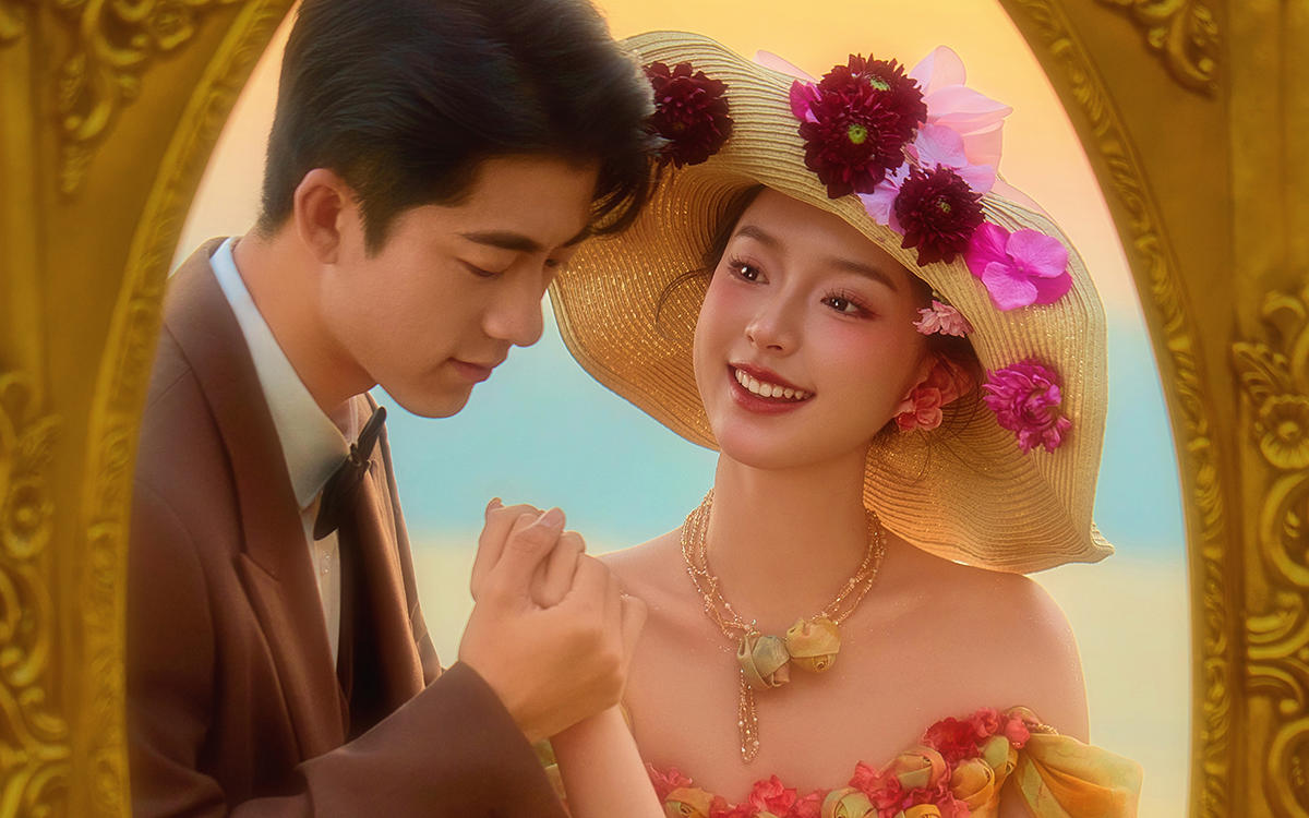 芙拉公主 | 复古油画婚纱照